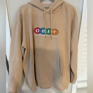 OBEY XL Tan Hoodie for Men